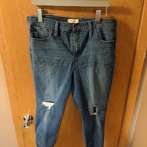 Madewell jeans - 10" high rise skinny - size 33